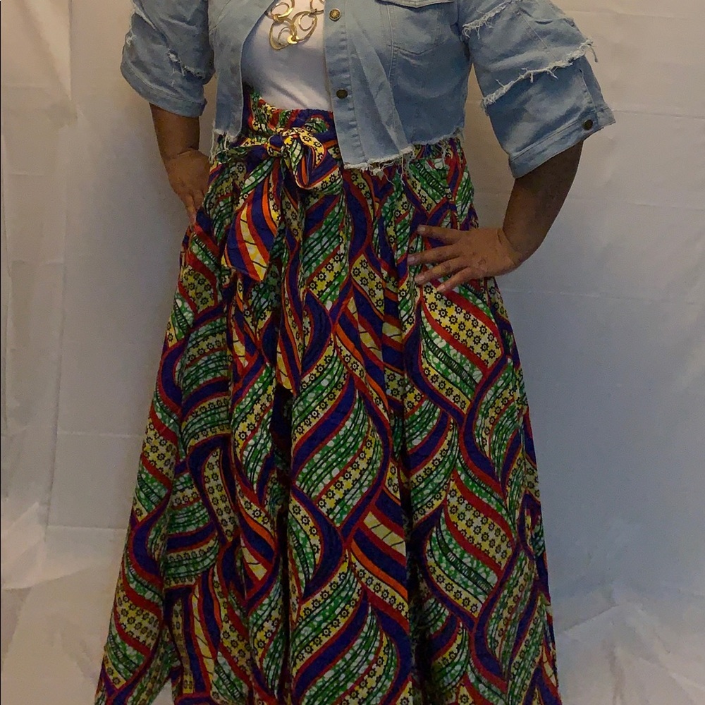 Rainbow Maxi Skirt